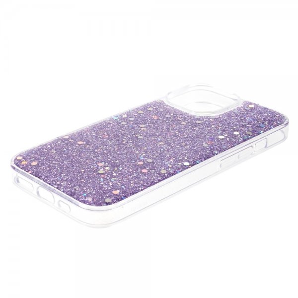 Nordic Covers iPhone 15 -kuori Sparkle Series Lilac Purple