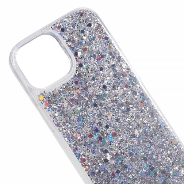 Nordic Covers iPhone 15 Kuori Sparkle Series Stardust Silver