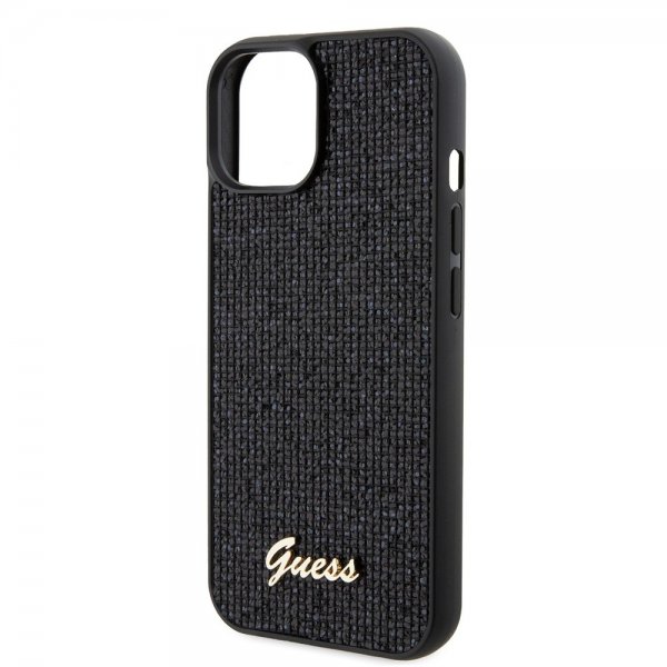 Guess iPhone 15 Kuoret Square Mirror Musta