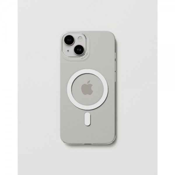 Nudient iPhone 15 Thin Case MagSafe Läpinäkyvä
