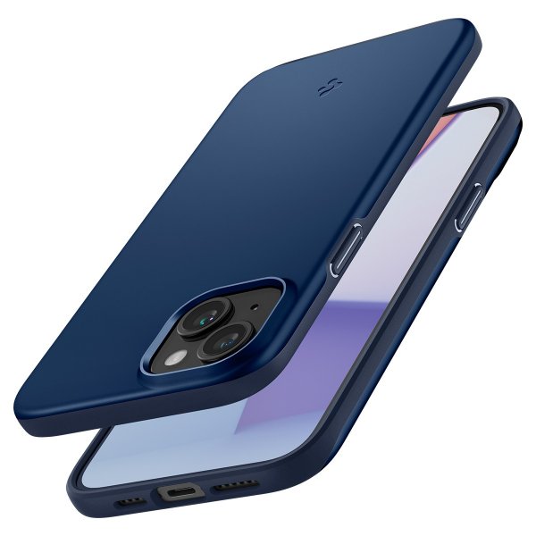 Spigen iPhone 15 Thin Fit -kuori, tummansininen
