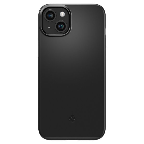 Spigen iPhone 15 Thin Fit -kuori, musta