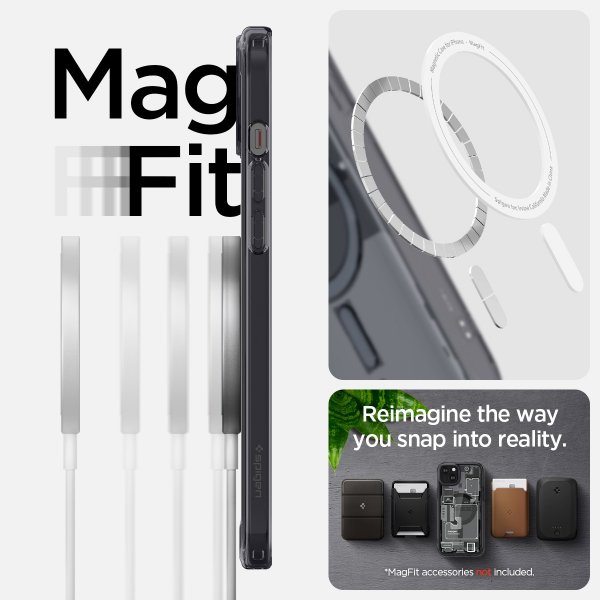 Spigen iPhone 15 -suojakuori Ultra Hybrid MagFit Zero One