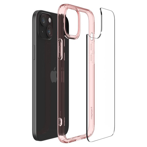 Spigen iPhone 15 Suojakuori Ultra Hybrid Rose Crystal