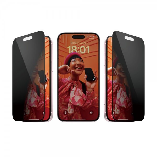 PanzerGlass iPhone 15 Näytönsuoja Ultra-Wide Fit Privacy EasyAligner