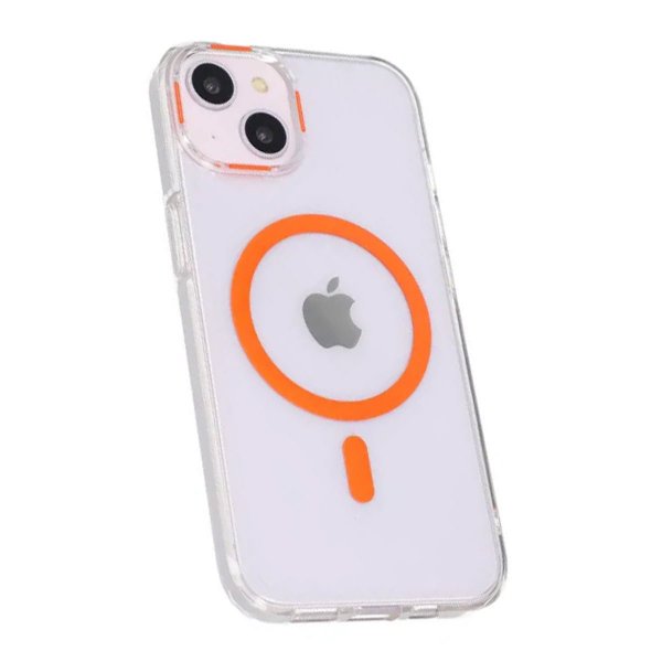 iPhone 15 Kuori TPU MagSafe Oranssi