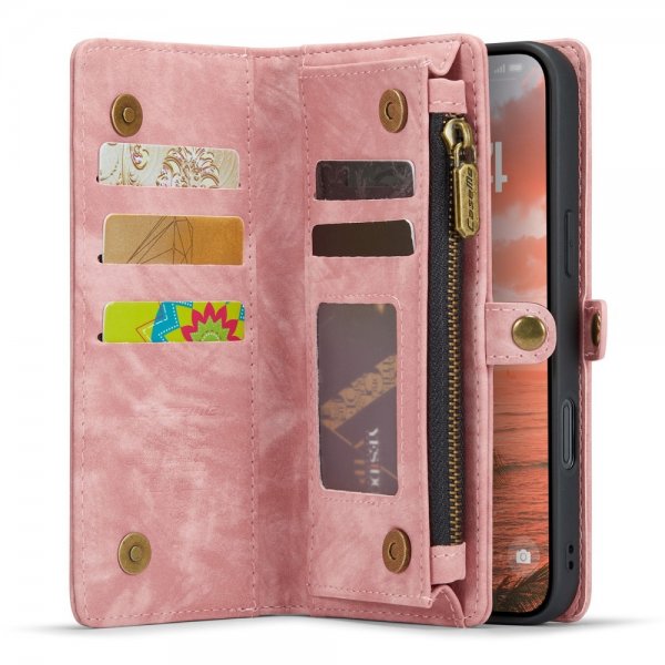 CaseMe iPhone 16 -kotelo 008-sarjan irrotettava suojakuori, pinkki
