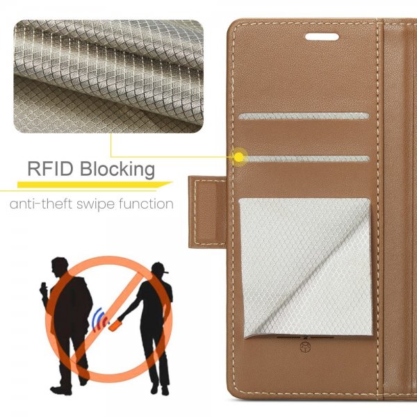 CaseMe iPhone 16 Kotelo 023 Series Ruskea