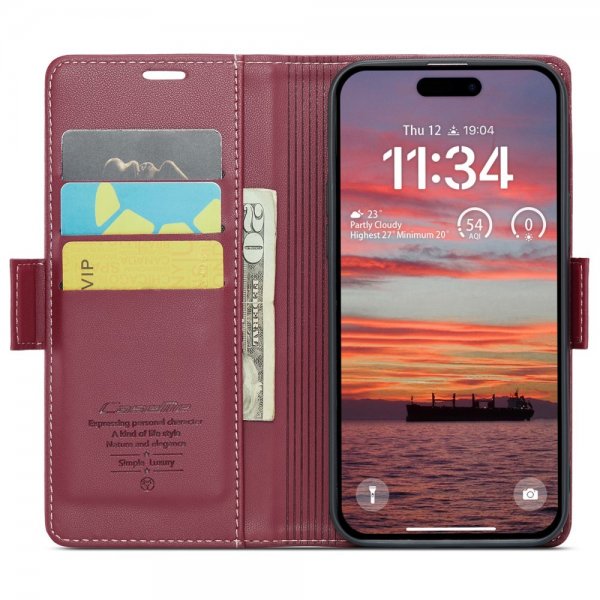 CaseMe iPhone 16 -suojakotelo 023-sarja Punainen