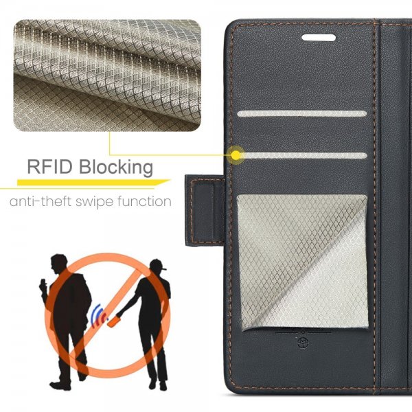 CaseMe iPhone 16 -suojakotelo 023 Series Musta