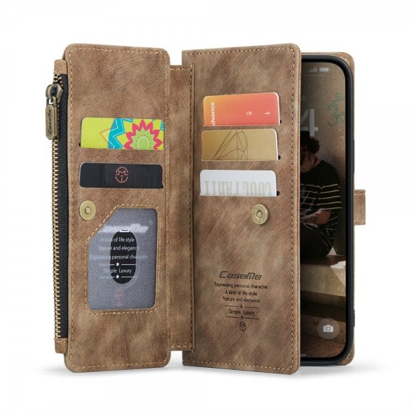 CaseMe iPhone 16 C30 Series Ruskea suojakotelo