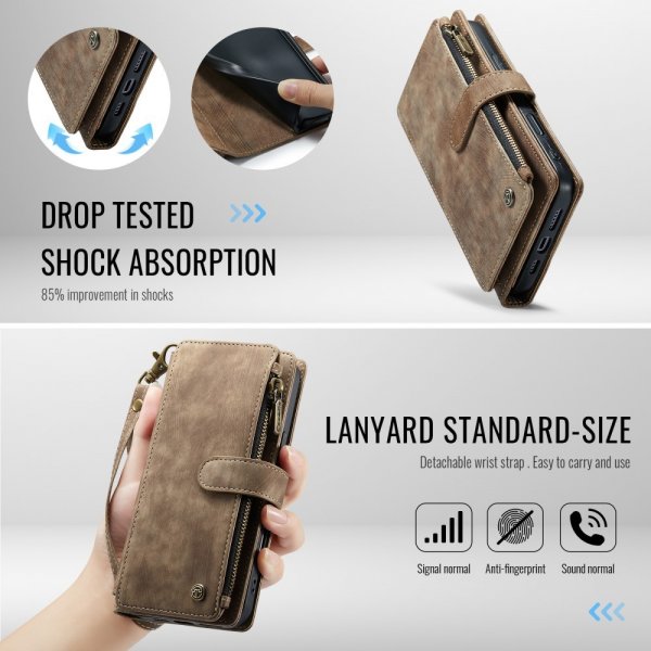 CaseMe iPhone 16 C30 Series Ruskea suojakotelo