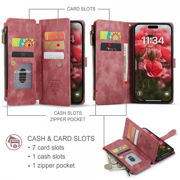 CaseMe iPhone 16 C30 Series Punainen suojakotelo