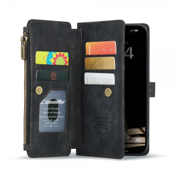 CaseMe iPhone 16 C30-sarjan suojakotelo, musta