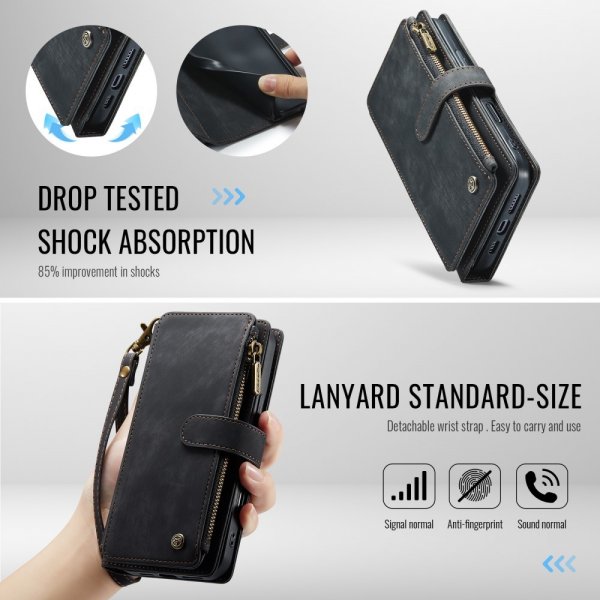 CaseMe iPhone 16 C30-sarjan suojakotelo, musta