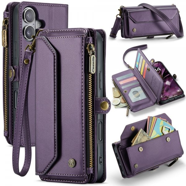 CaseMe iPhone 16 C36 Series violetti suojakotelo