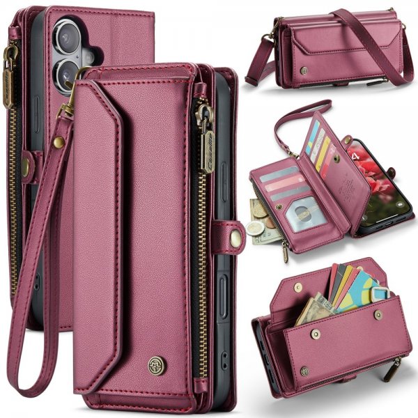 CaseMe iPhone 16 Suojakotelo C36 Series Punainen