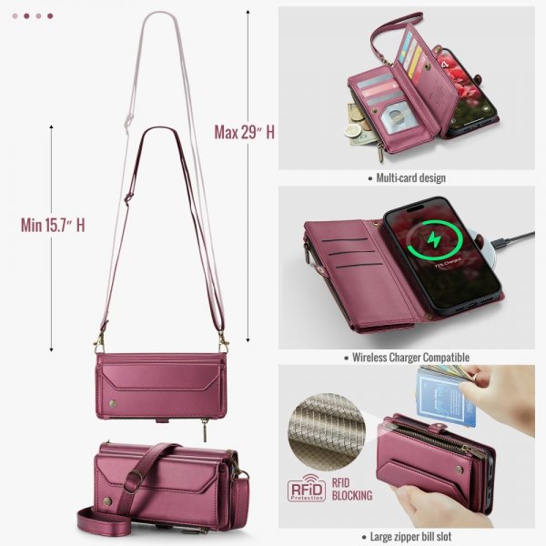 CaseMe iPhone 16 Suojakotelo C36 Series Punainen