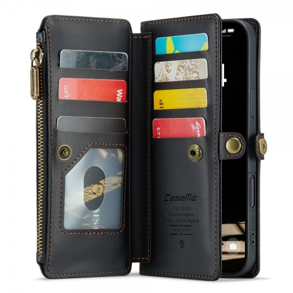 CaseMe iPhone 16 -suojakotelo C36 Series, musta
