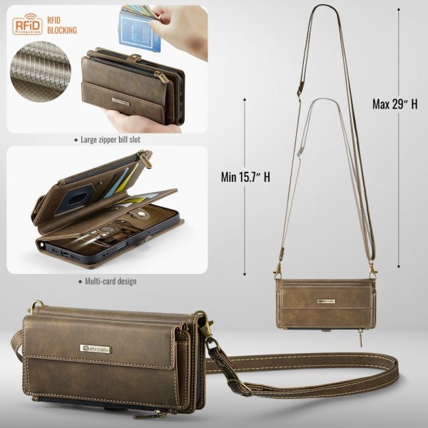 CaseMe iPhone 16 C39 Series Ruskea suojakotelo