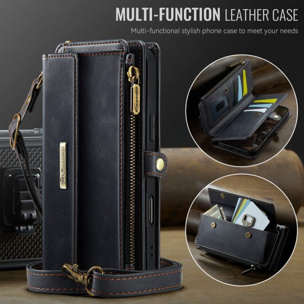 CaseMe iPhone 16 -suojakotelo C39 Series, musta