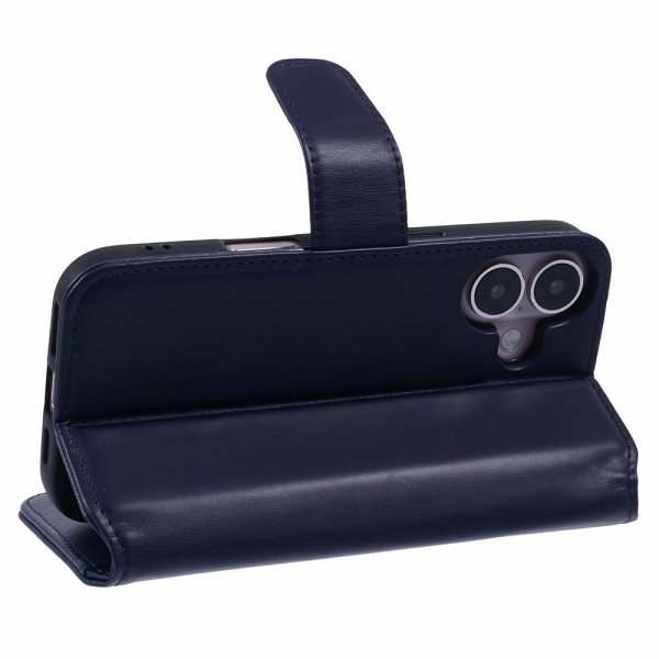 Nordic Covers iPhone 16 Kotelo Essential Leather Heron Blue