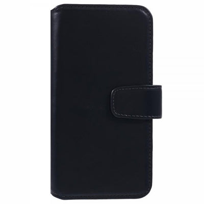 Nordic Covers iPhone 16 Essential Leather -kotelo Raven Black