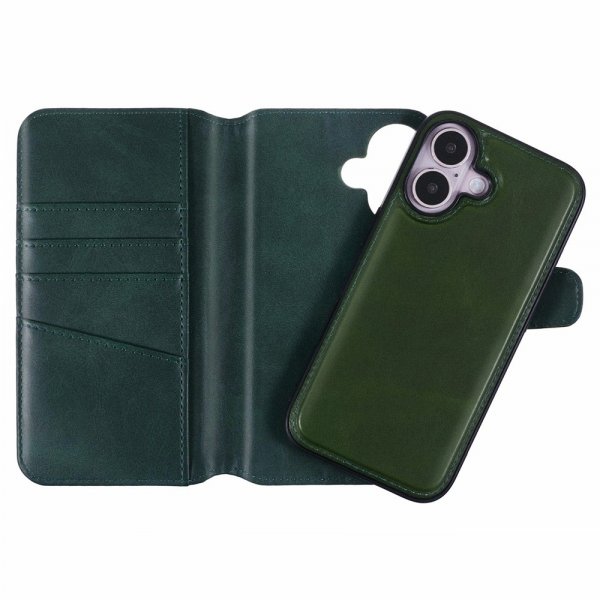 Nordic Covers iPhone 16 MagLeather Juniper Green -kotelo