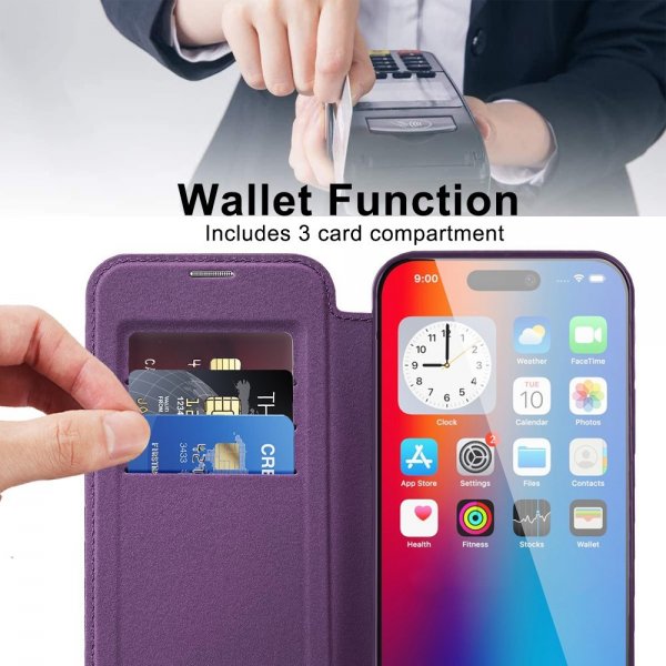 iPhone 16 -kotelo MagSafe, violetti