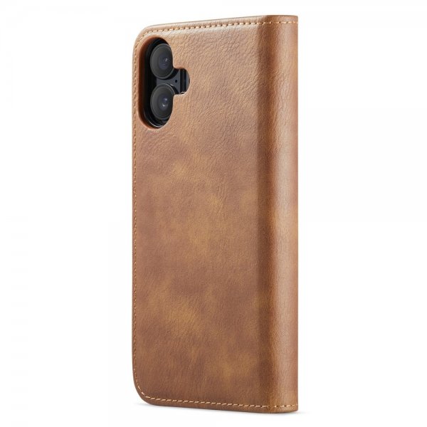 Dg.Ming iPhone 16 -kotelo irrotettavalla kuorella, ruskea