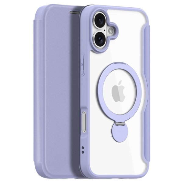 Dux Ducis iPhone 16 -suojakotelo Skin X Pro Series Kickstand MagSafe Violetti