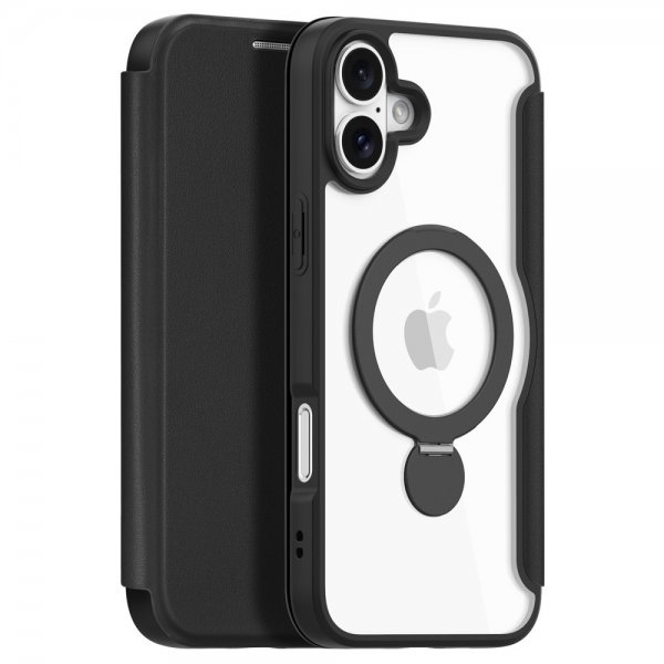 Dux Ducis iPhone 16 -suojakotelo Skin X Pro Series Kickstand MagSafe musta