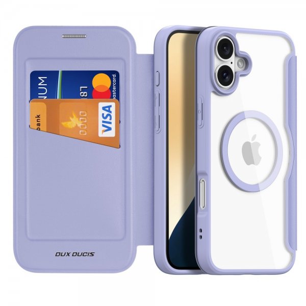 Dux Ducis iPhone 16 -suojakotelo Skin X Pro Series MagSafe, violetti