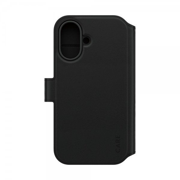 CARE by PanzerGlass iPhone 16 -kotelo Tango Two-in-One Wallet MagSafe, musta
