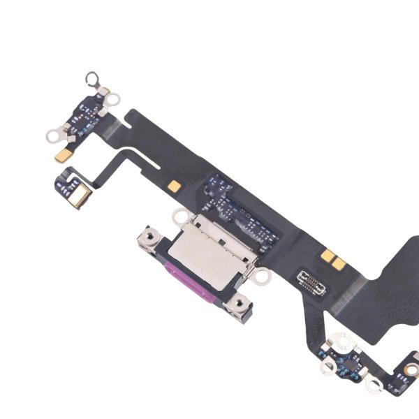 iPhone 16 latausliitin joustokaapeli alkuperäinen - Violetti