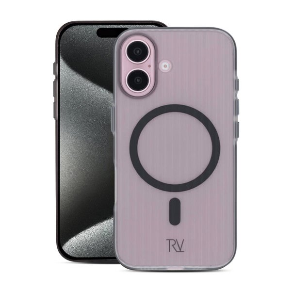 Rvelon iPhone 16 Kuoret Aallotettu MagSafe Harmaa