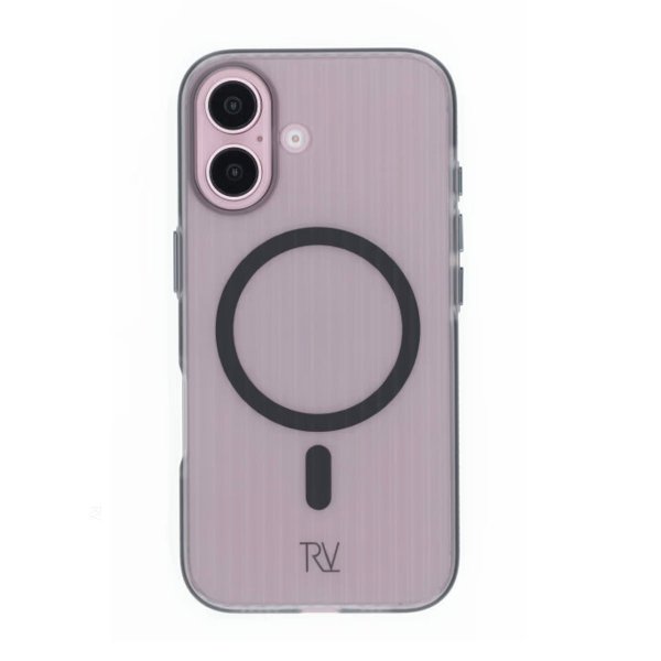 Rvelon iPhone 16 -kuori, aaltopahvimainen MagSafe, musta