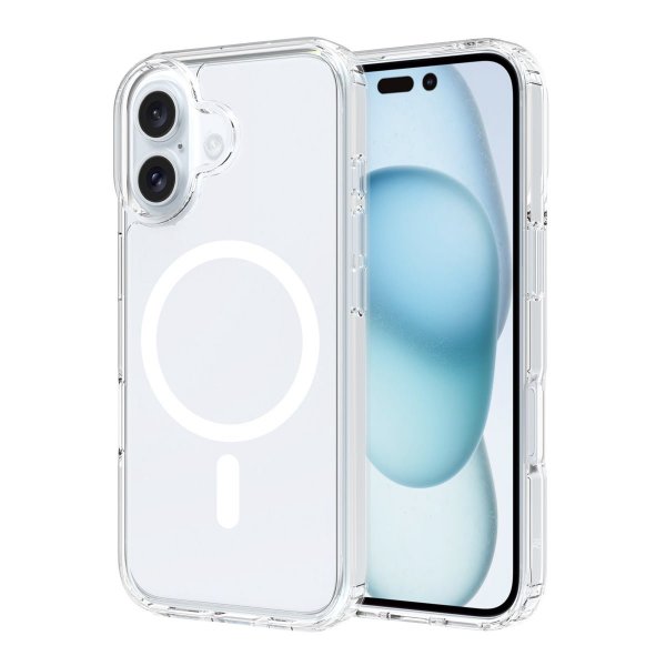 Rvelon iPhone 16 Kuori TPU MagSafe Läpinäkyvä