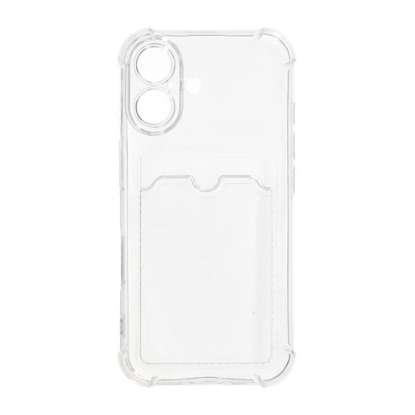 iPhone 16 Kuoret Korttiteline Iskunkestävä Läpinäkyvä