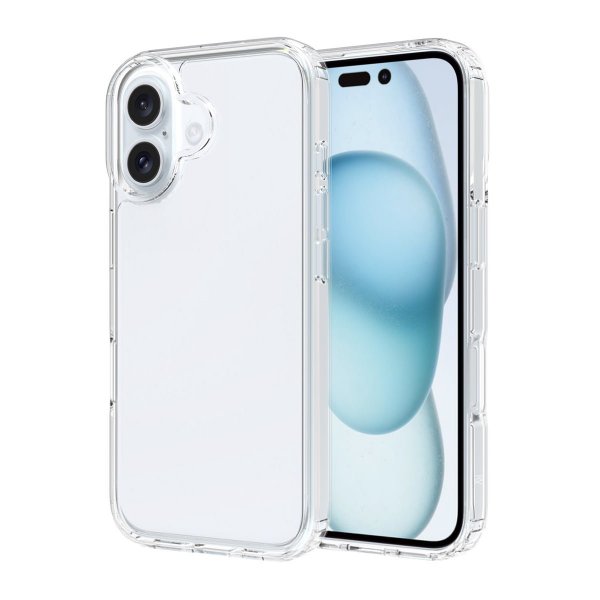 Rvelon iPhone 16 -suojakuori Iskunkestävä Läpinäkyvä