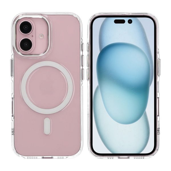 Rvelon iPhone 16 -kuori Kamerasuoja MagSafe Läpinäkyvä