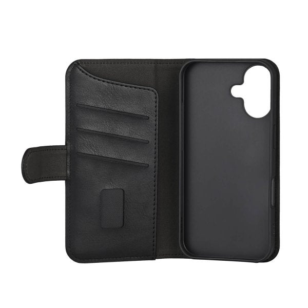Gear iPhone 16 Plus -kotelo, 3 korttipaikkaa, musta