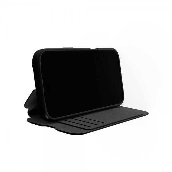 Tech21 iPhone 16 Plus EvoLite Wallet -kotelo, musta
