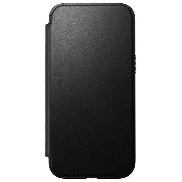 Nomad iPhone 16 Plus -suojakotelo, Modern Leather Folio, musta