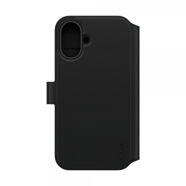 CARE by PanzerGlass iPhone 16 Plus -kotelo Tango Two-in-One Wallet MagSafe Musta