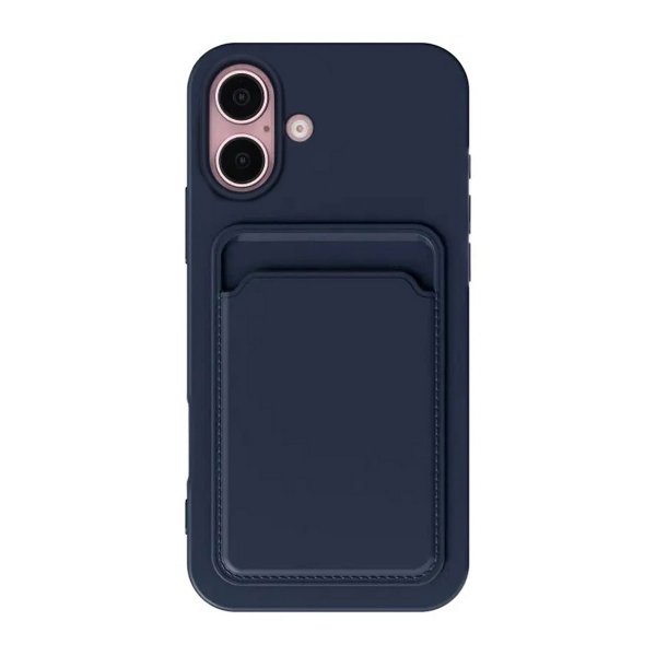 iPhone 16 Plus Kuoret Korttipidike Sininen