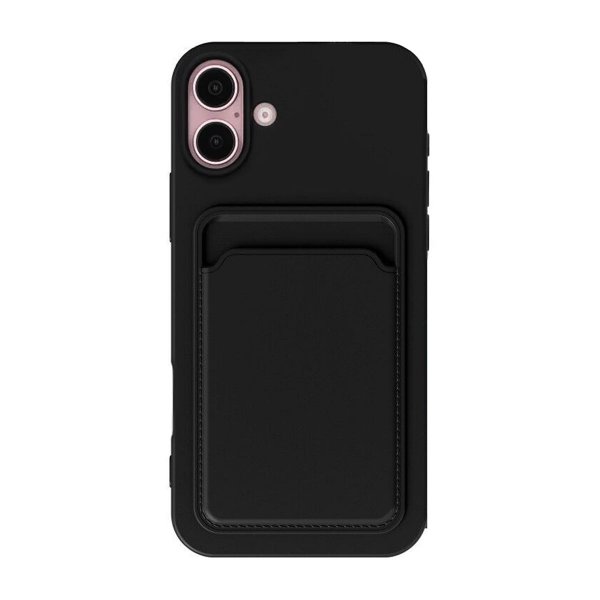 iPhone 16 Plus Kuoret Korttiteline Musta