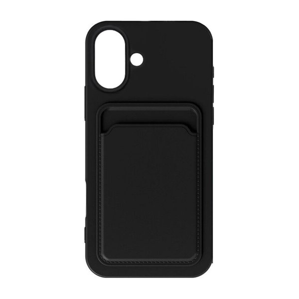 iPhone 16 Plus Kuoret Korttiteline Musta