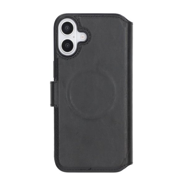 Rvelon iPhone 16 Plus -kotelo, 4 korttipaikkaa, MagSafe, musta