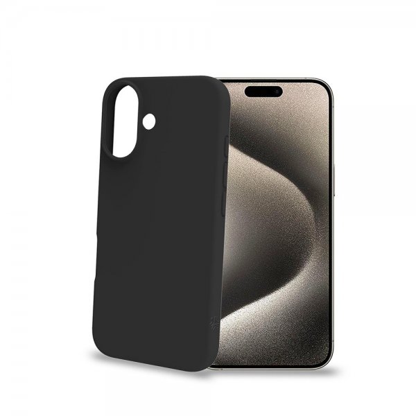 Celly iPhone 16 Plus Kuori CROMO Musta